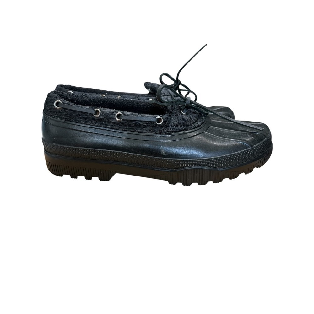 Sugar Black Duck Shoes Low Top Rain Boots LS023 Women's - Size 8
